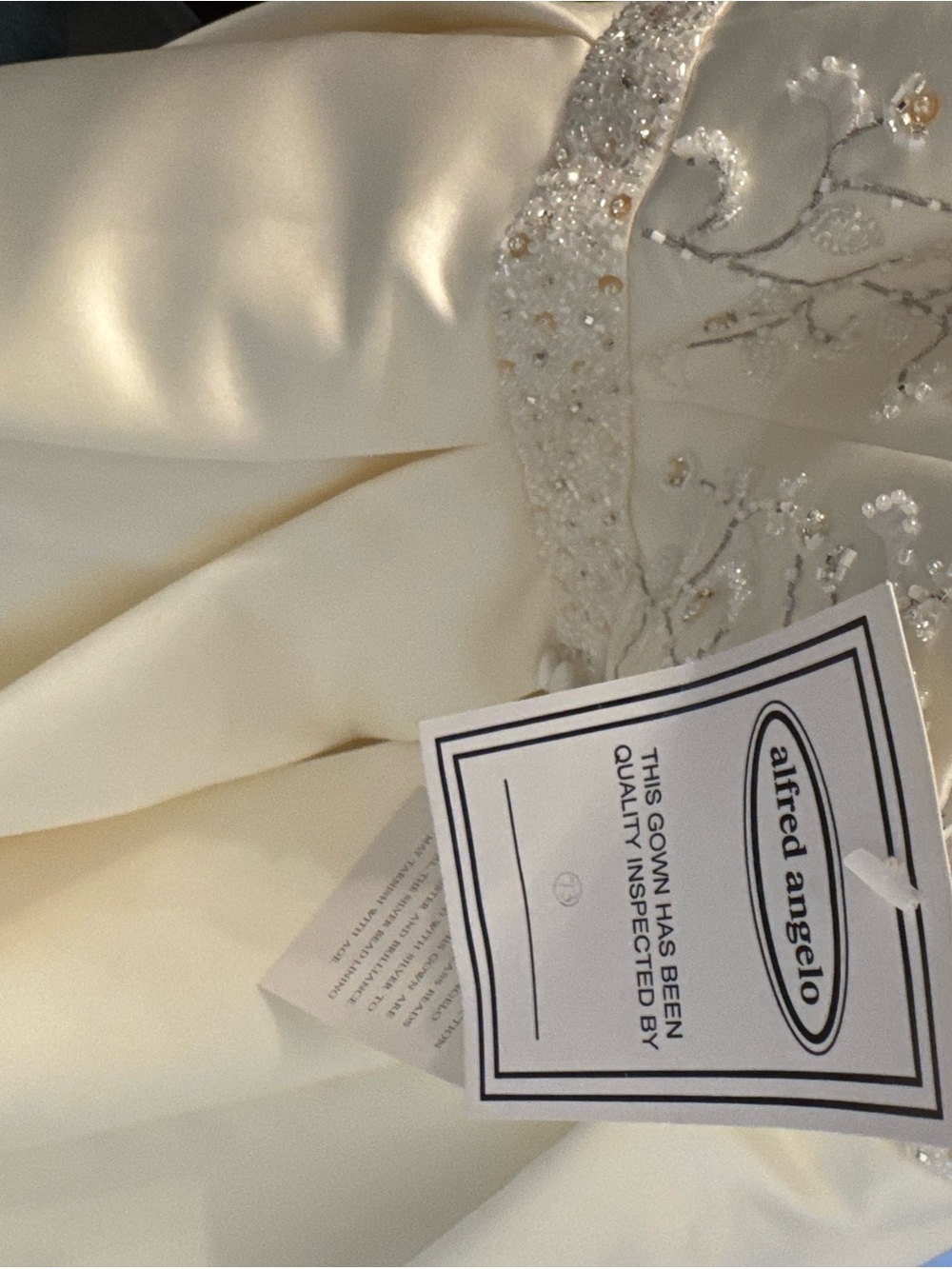 Ivory Halter Dress with Embroidered Bodice - Picture 5 of 6